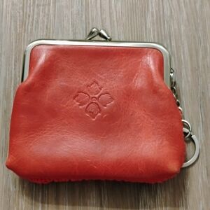 Patricia Nash Red Leather Coin Pouch
